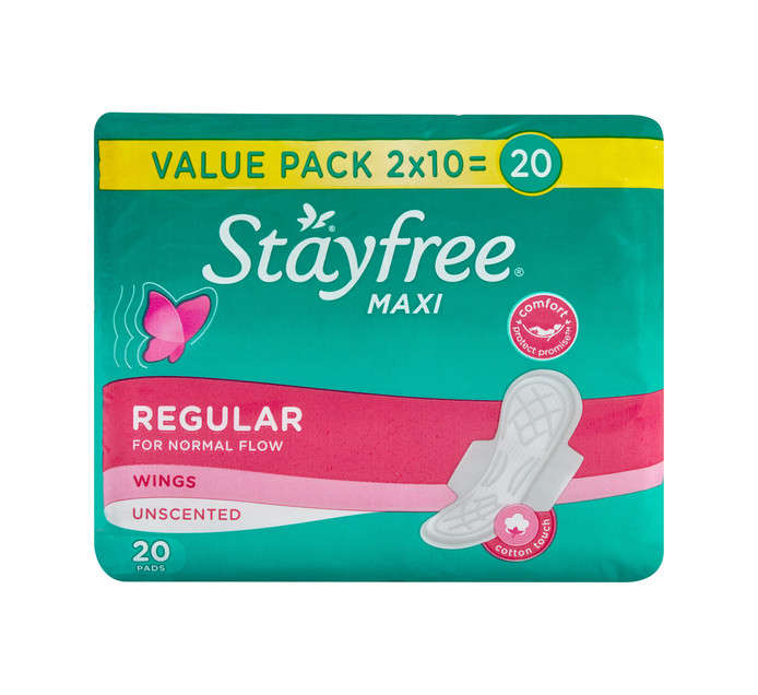 STAYFREE MAXI THICK 20 REG UNSCENTED