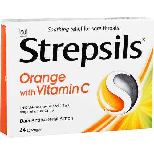STREPSILS 24 ORANGE&VIT C