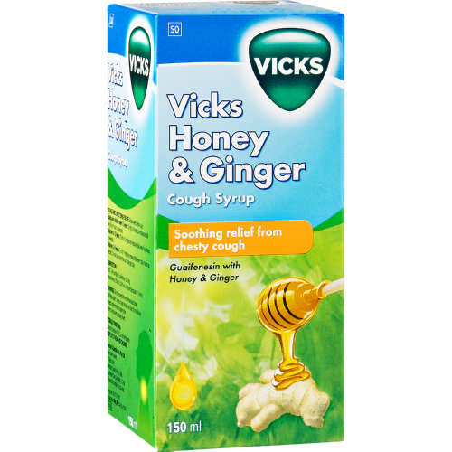 VICKS COUGH SYRUP  150ML HONEY&GINGER