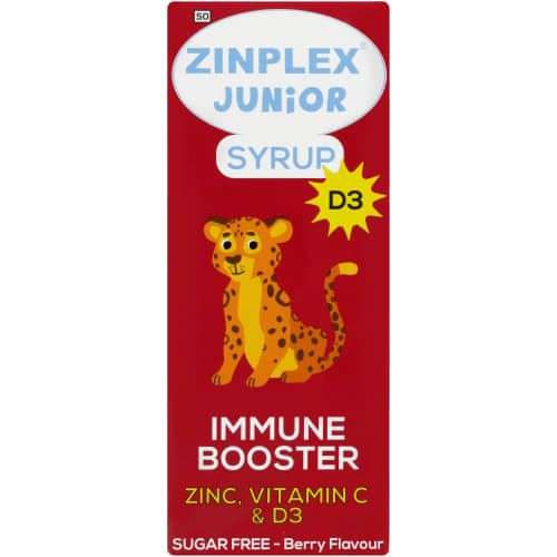 ZINPLEX JUNIOR SYR WITH VIT D 200ML S/FR