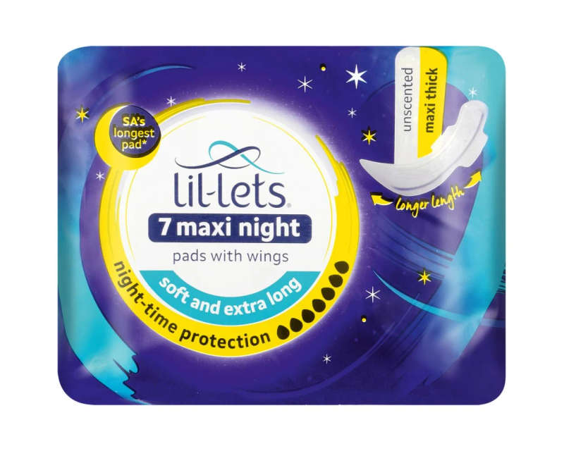LIL-LETS MAXI NIGHT PADS UNSCENTED 7