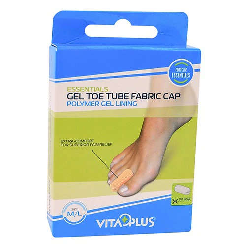 VITAPLUS GEL TOE PROT FABR MED/LRG