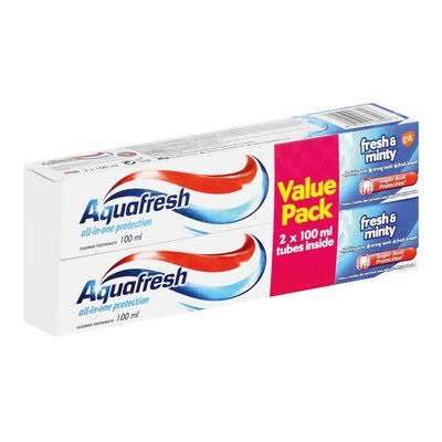 AQUAFRESH TOOTHPASTE FRESH&MINTY FAMILY VALUE PACK