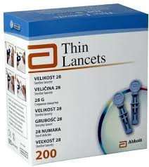 ABBOTT THIN LANCETS 200