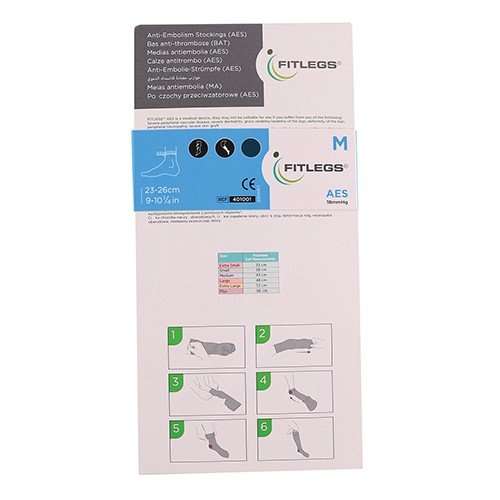 ANTI-EMBOLISM STOCKING KNEE  M GREEN