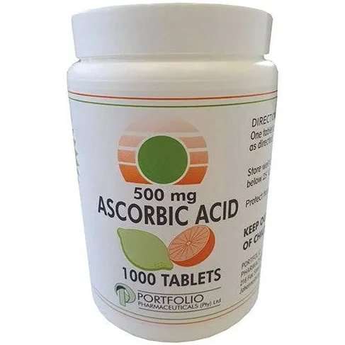 ASCORBIC ACID  500MG TABS 1000 PORTFOLIO