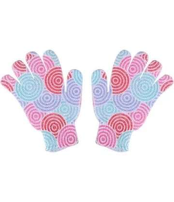 BATHMATE BATH GLOVES PINK/L.BLU/MINT GRN