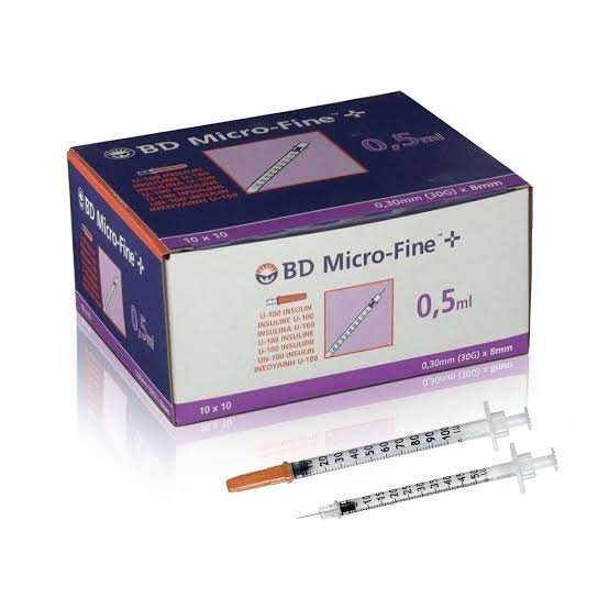 BD MICROFINE PLUS SYR 0.5ML  8MM(30G) 10
