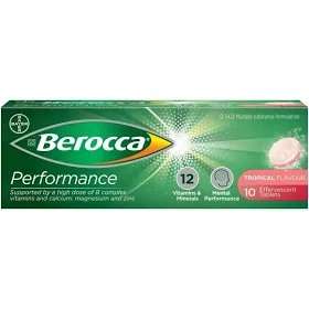 BEROCCA EFF TABS 10TROPICAL