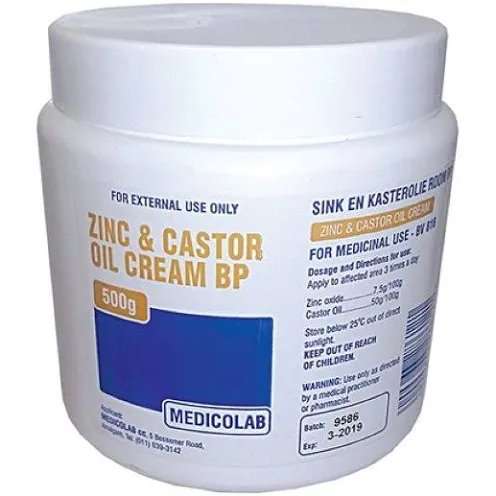 ZINC & CASTOR OIL CRM 500G