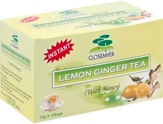 CLOSEMYER LEMON GINGER TEA 13G 10 BAG