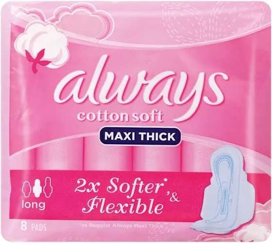 TRUST MAXI PADS 8 LONG SOFT COTTON