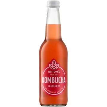 DR TOM KOMBUCHA 340ML  CRANBERRY