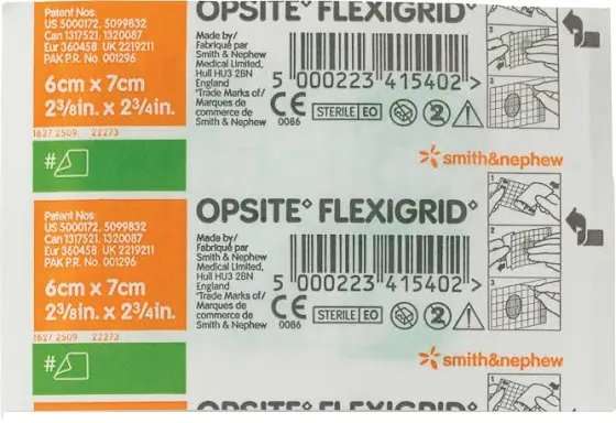 OPSITE FLEXIGRID 60X70MM SNG