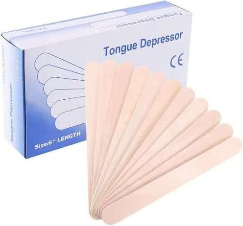 TONGUE DEPRESSORS WOODEN 100