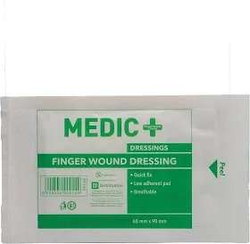 MEDIC FINGER WOUNDS DRESS  60MM X 9MM
