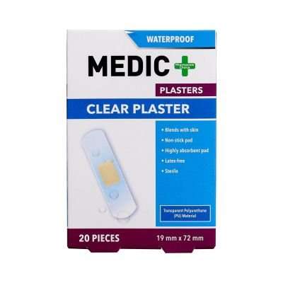 MEDIC PLASTER W/P 19X72MM 20