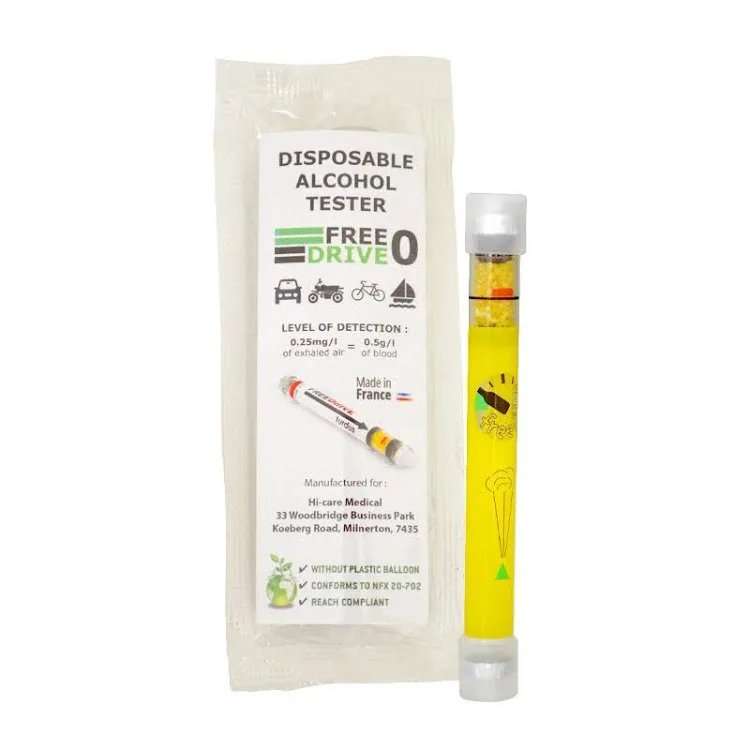 DISPOSABLE BREATHALYSER