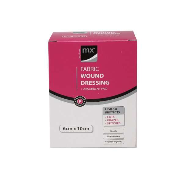MX WOUND DRESS FABRIC 6X10CM 30