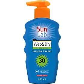 SUNLAB SPF30 400ML WET&DRY CRM