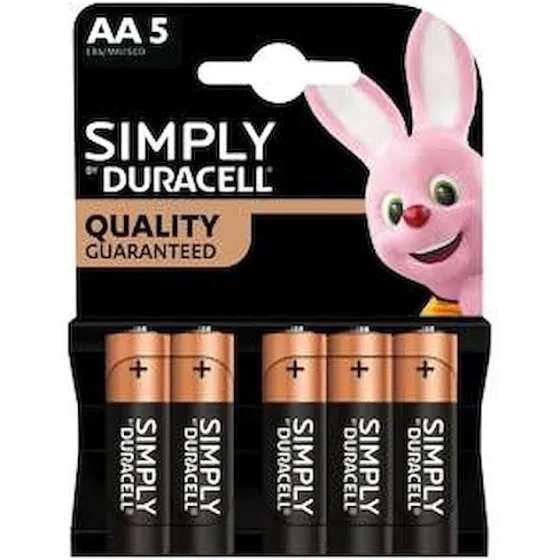 DURACELL BATT SIMPLY AA 5
