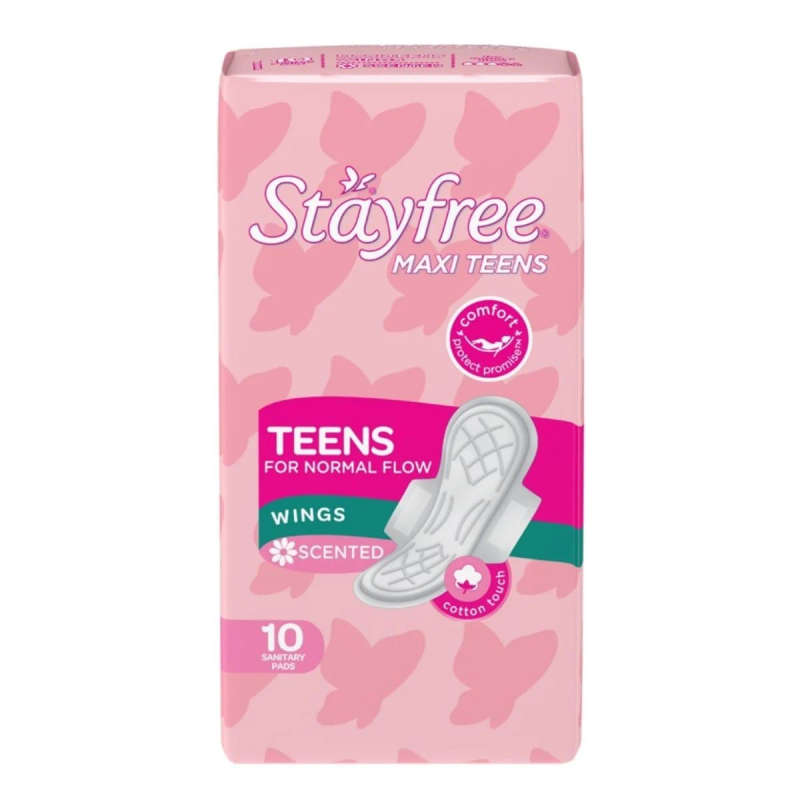 STAYFREE MAXI TEEN 10 WINGS SCENTED