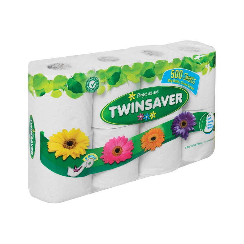 TWINSAVER TROLLS 1PLY WHITE 8