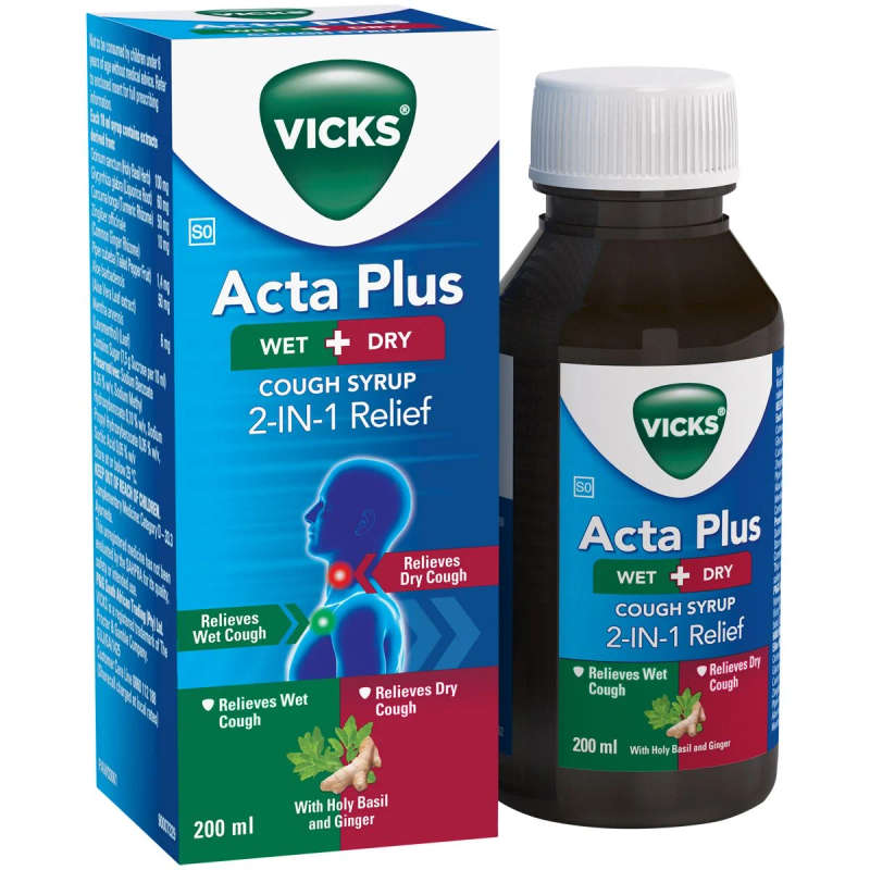 VICKS ACTA PLUS WET AND DRY 200ML