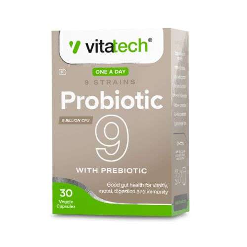 VITATECH PROBIOTICS 9 STRAIN CAPS 30