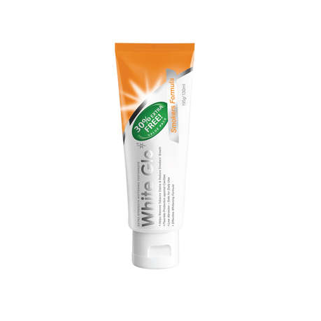 WHITE GLO TOOTHPASTE 130ML SMOKERS