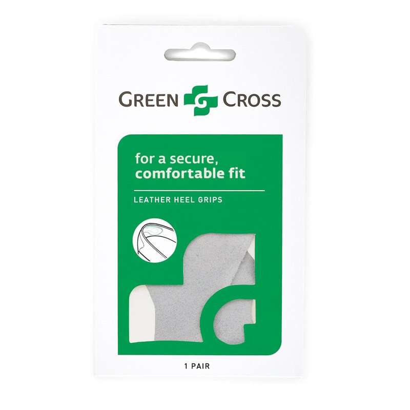 GRERN CROSS LEATHER HEEL GRIPS