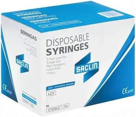 SYRINGE 100 10ML SACLIN ECC NOZZLE