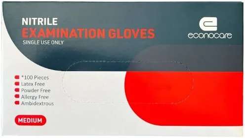 MX ECONOCARE GLOVE NITR EXAM 100 MED