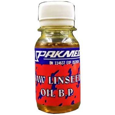 RAW LINSEED OIL  50ML PAKMED