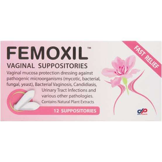 FEMOXIL VAGINAL SUPPOSITORIES 12