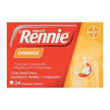 RENNIES TABS 24 ORANGE