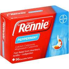 RENNIES TABS 96 PEPPERMINT RED