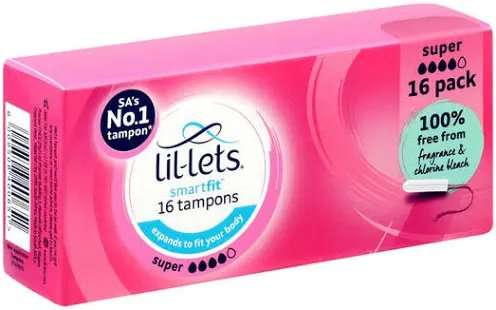 LIL-LETS 16 SUPER TAMPONS