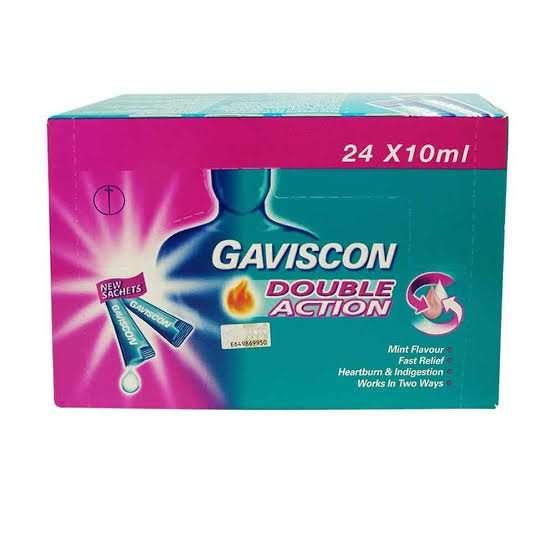 GAVISCON DOUBLE ACTION 24 10ML SACHETS