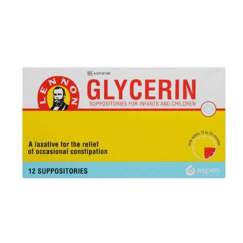 GLYCERINE SUPPS INFANT 12 NHP