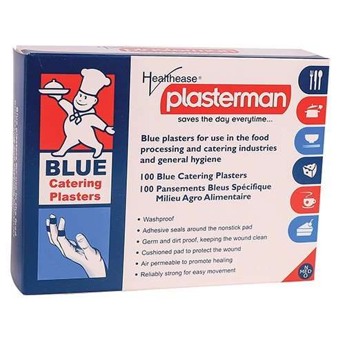 PLASTERMAN PLASTER STRIPS 19X72 100 BLUE