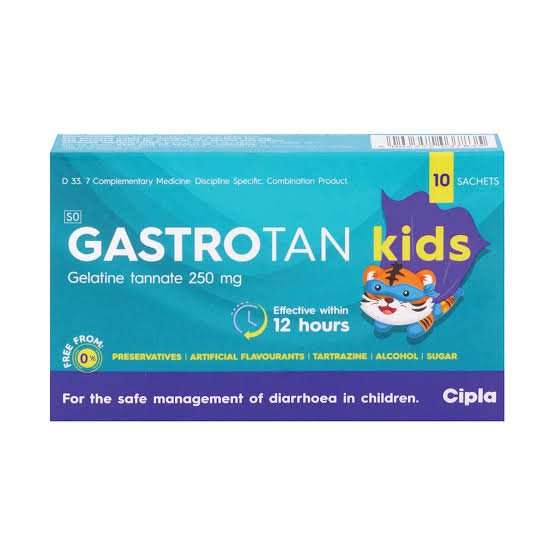 GASTROTAN KIDS 250MG SAC 10