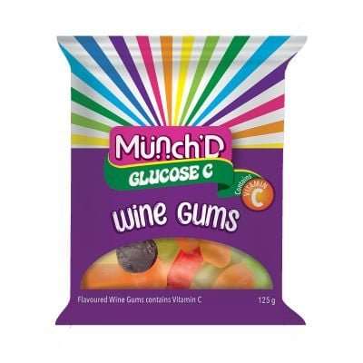 GLUCOSE C 125G WINE GUMS
