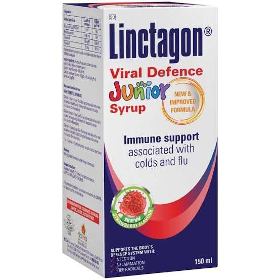 LINCTAGON VIRAL DEFENSE JUNIOR SYRUP 150ML