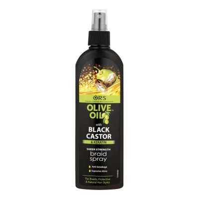 ORS OLIVE OIL BRAID SPRAY 250ML BLACK CASTOR OIL