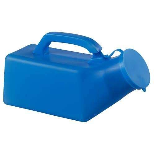 URINAL MALE PLASTIC BLUE
