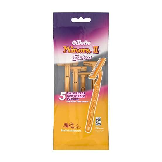 MINORA 2 TWIN BLADES DISPOSABLE RAZOR 5