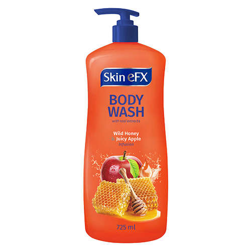 SKINEFX BWASH 725ML WILD HONEY&APPLE