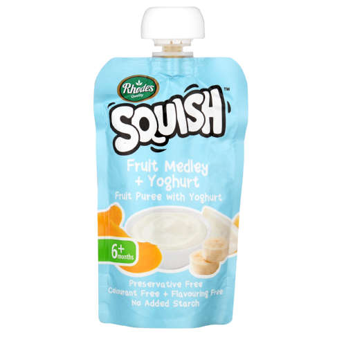 SQUISH 110ML  FRUIT MED YOGHURT