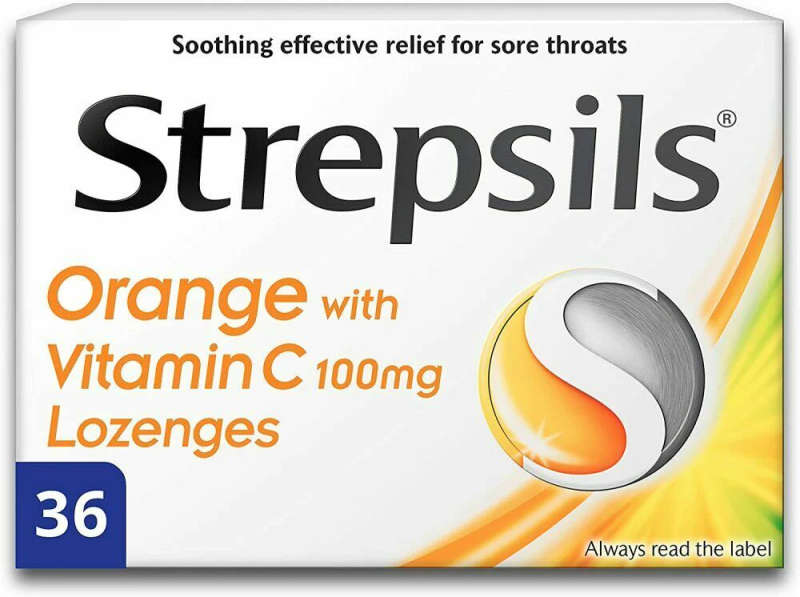 STREPSILS 36 ORANGE&VIT C